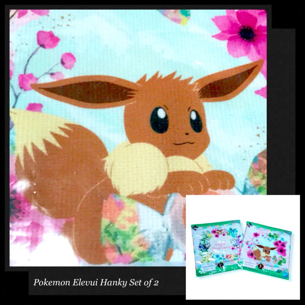 BANDAI Pokemon Elevui Floral Hanky (Set of 2)